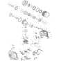Makita TW009G - Cordless Impact Wrench - Power Tool Diagram