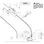 McCulloch Twist-n-Edge - 2008-03 - Shaft & Handle (1) Parts Diagram