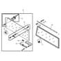 John Deere TX4X2 - PC9461 - Rear Windscreen - ST486587