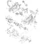 Makita UC002G - Cordless Chain Saw 115mm - Power Tool Diagram
