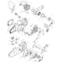 Makita UC015G - 350mm Cordless Chain Saw - Power Tool Diagram