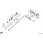 Honda UMK422-LT4E -  Fan Cover, Frame Pipe Diagram