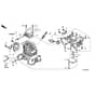 Honda UMK431E-LE -  Cylinder Head Cover, Crankcase Set Diagram