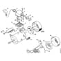 Stihl USG - Electric Motor 230V-50Hz - Parts Diagram
