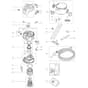 Makita VC2000L - Vacuum Cleaner - Power Tool Diagram