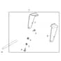John Deere W36R - PC13629 - Handlebar Support - ST998043