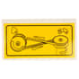 Genuine Countax & Westwood Sweeper Belt Decal (Symbols Only) - 35891200