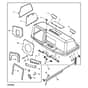 John Deere X105 - PC12385 - HOPPER TOP - ST245041
