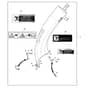 John Deere X105 - PC12385 - Lower Chute - ST965222