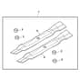 John Deere X107 - PC13997 - Mower Blade - ST1043344