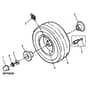 John Deere X110 - PC9636 - FRONT WHEELS - ST163904