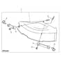 John Deere X125 - PC10449 - Mulch Cover - ST245869