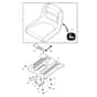 John Deere X135R - PC11760 - Seat - ST801852