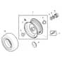 John Deere X140 - PC9638 - Front Wheels - ST245122