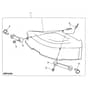 John Deere X145 - PC10450 - Mulch Cover - ST245869