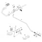 John Deere X145 - PC10450 - Brake Pedal - ST801091