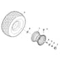 John Deere X147R - PC16001 - Wheels - ST1012707