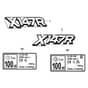 John Deere X147R - PC16001 - Labels - ST1015194