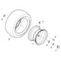 John Deere X166 - PC13345 - Wheel - ST903247