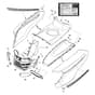 John Deere X300 - PC9519 - Hood (280001 - ) - ST763479