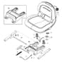 John Deere X300R - PC9608 - Seat - ST559229