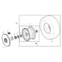 John Deere X304 - PC9520 - Front Wheels - ST541337