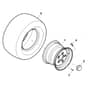 John Deere X304 - PC9520 - Rear Wheels - ST541338