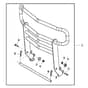 John Deere X304 - PC9520 - Brush Guard - ST541682