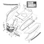 John Deere X310 - PC10883 - Hood (280001 - ) - ST763479