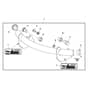 John Deere X320 - PC9521 - Front Bumper - ST541016