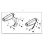 John Deere X354 - PC12709 - Adjustable Armrest - ST900665