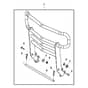 John Deere X380 - PC12711 - Brush Guard - ST900437