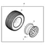John Deere X500 - PC9524 - Front Wheel - ST855167