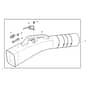 John Deere X534 - PC9526 - Chute Kit - ST926878