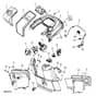 John Deere X540 - PC9527 - Instrument Panel ( - 020000) - ST542185
