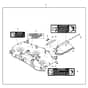John Deere X584 - PC12717 - Mower Deck - ST842490