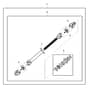 John Deere X738 - PC11846 - Drive Shaft - ST905617