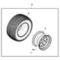 John Deere X739 - PC11847 - Front Wheel - ST855167
