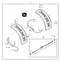 John Deere X748 - PC9511 - Front Fender (040001 - ) - ST539090