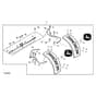 John Deere X748 - PC9511 - Front Fender ( - 040000) - ST989701