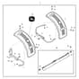 John Deere X749 - PC9703 - Front Fender - ST551965