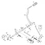 John Deere X750 - PC11848 - Brake Pedal - ST740673