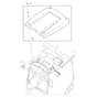 John Deere X750 - PC11848 - Cab Roof - ST790614