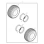 John Deere X758 - PC11850 - Rear Wheel - ST786163