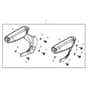 John Deere X758 - PC11850 - Adjustable Armrest - ST900665