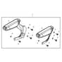 John Deere X949 - PC13379 - Adjustable Armrest - ST900665