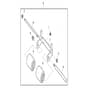John Deere X949 - PC13379 - Roller Kit (060001 - ) - ST914130