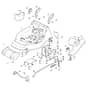 XA 53 BS - 2012-2016 - 292148023/C12 - Castel Garden Rotary Mower Deck and Height Adjusting Diagram