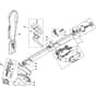 XB 26 J - 2010-2011 - 280720103/MBR - Castel Garden Brushcutter Handle Transmission Diagram