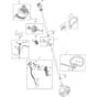XB 27 J - 2008 - 281020103/MO8 - Castel Garden Brushcutter Handle Transmission Diagram